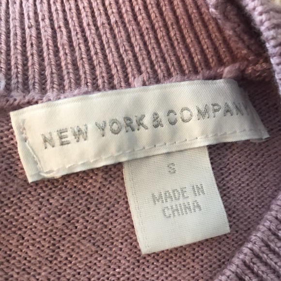 New York and Company purple pull over sweater - Picture 4 of 4